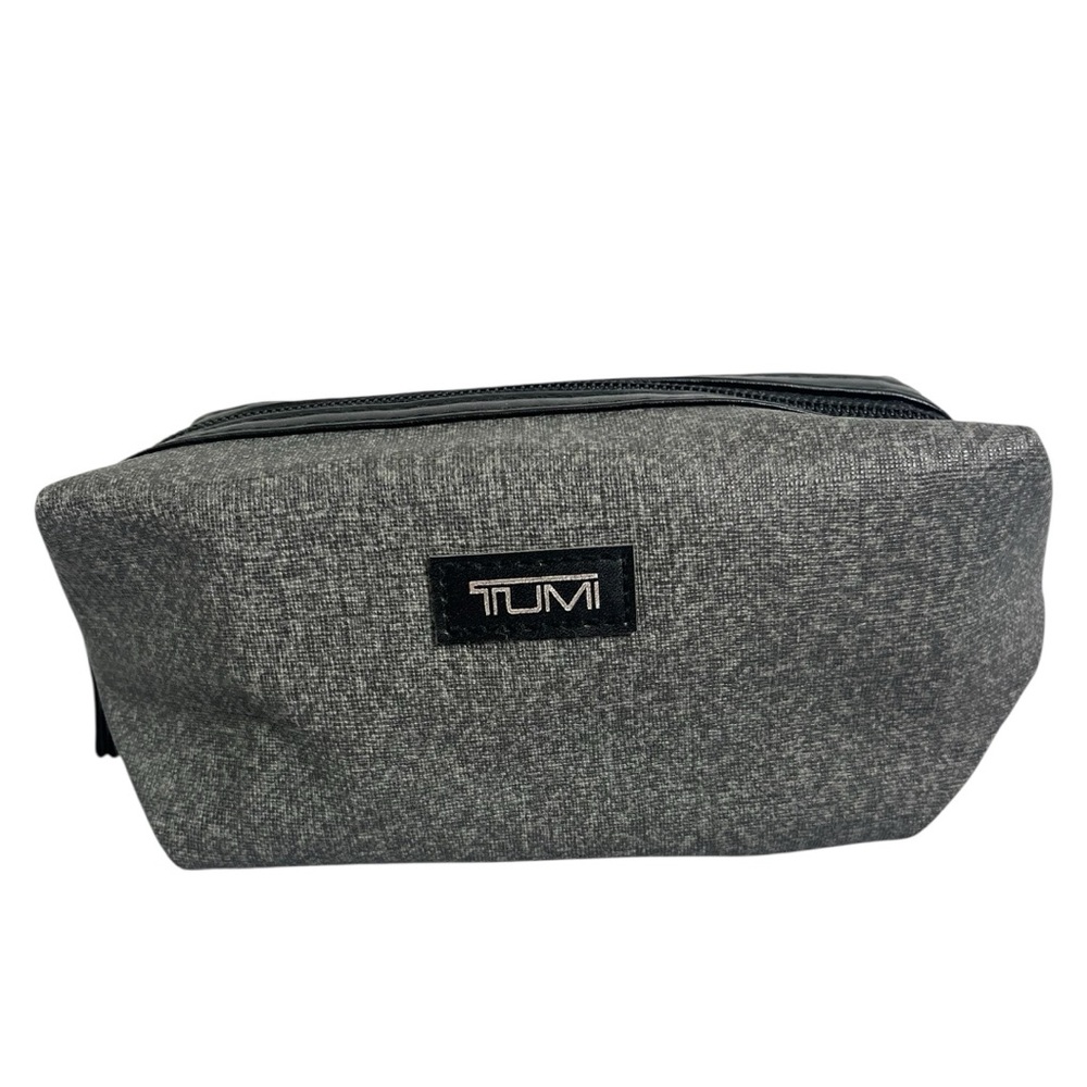 TUMI Toiletry Case Mini Gray/Black by TUMI for Delta